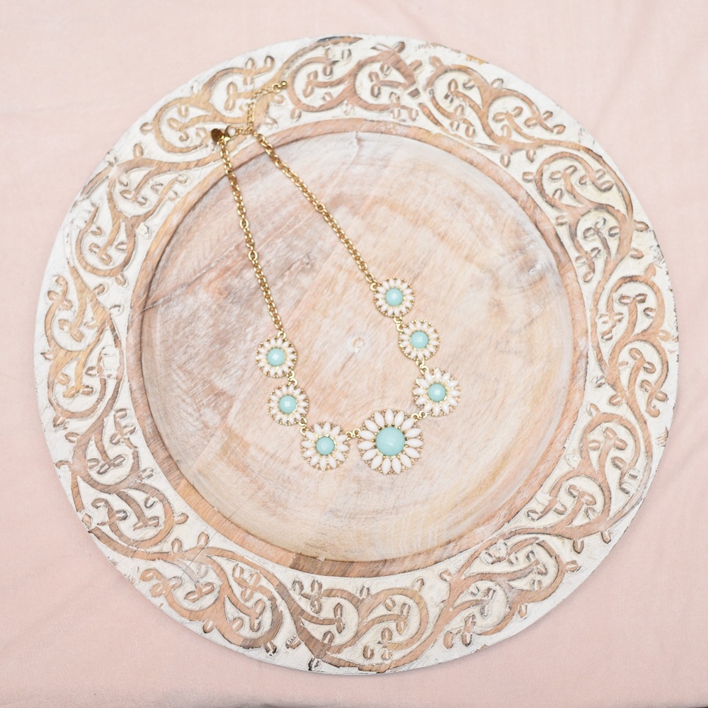 Blue & White Statement Necklace